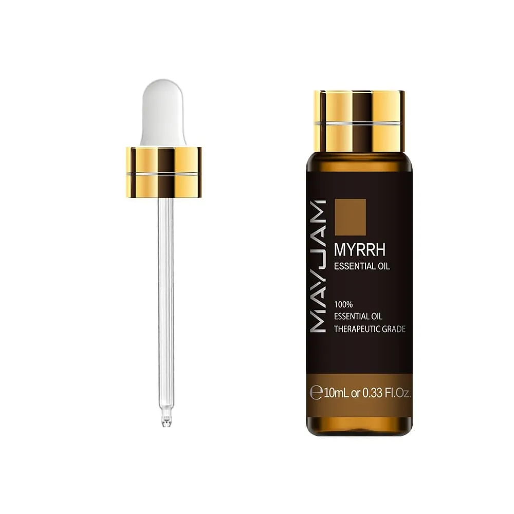 10ml 30ml 100ml with Dropper Myrrh Pure Natural Essential Oils Commiphora Myrrha