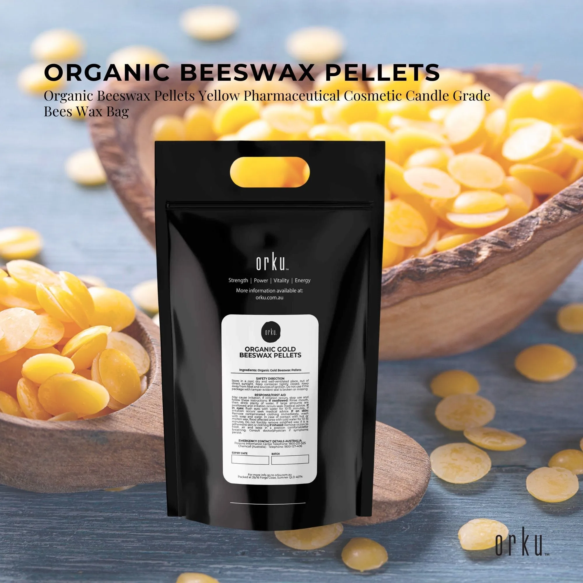 20kg Organic Beeswax Pellets Bulk Yellow Pharmaceutical Cosmetic Candle Bees Wax