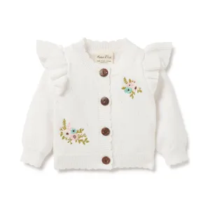 Aster and Oak Pointelle Knit Cardigan