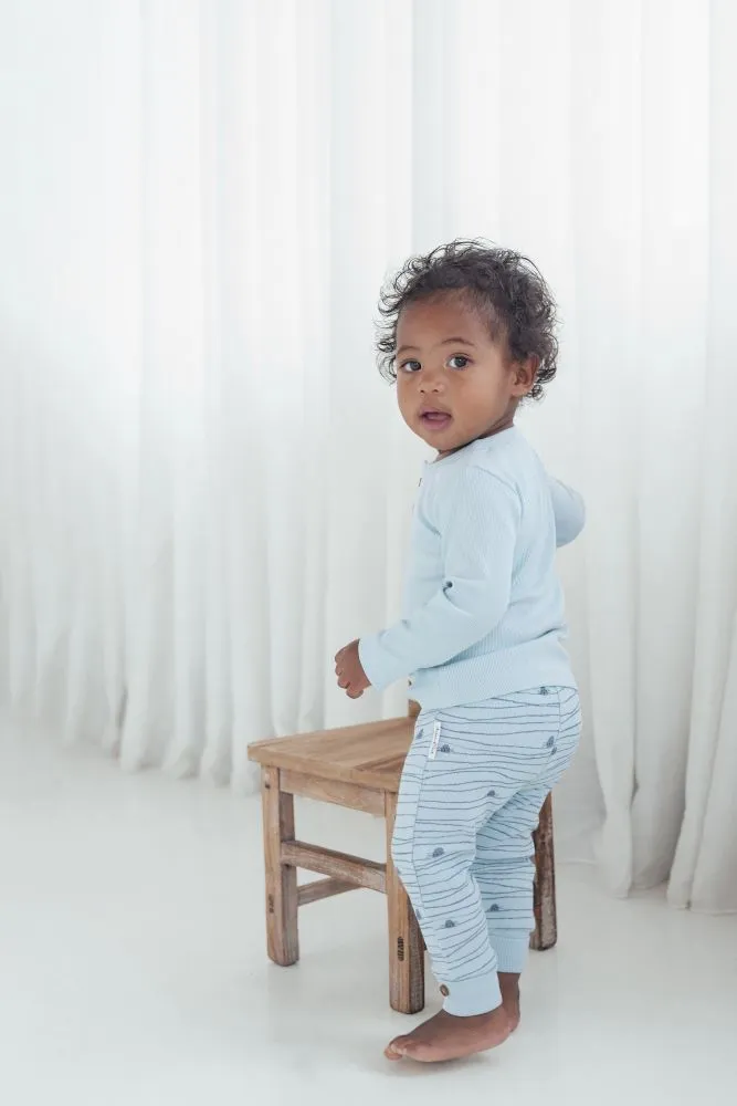 Aster and Oak Striped Seal Rib Legging