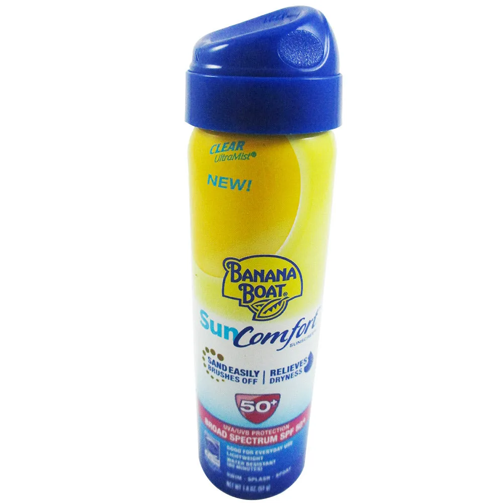 Banana Boat SunComfort Sun Care Swim Splash Sport Uv Protection Spf 50  1.8 Oz