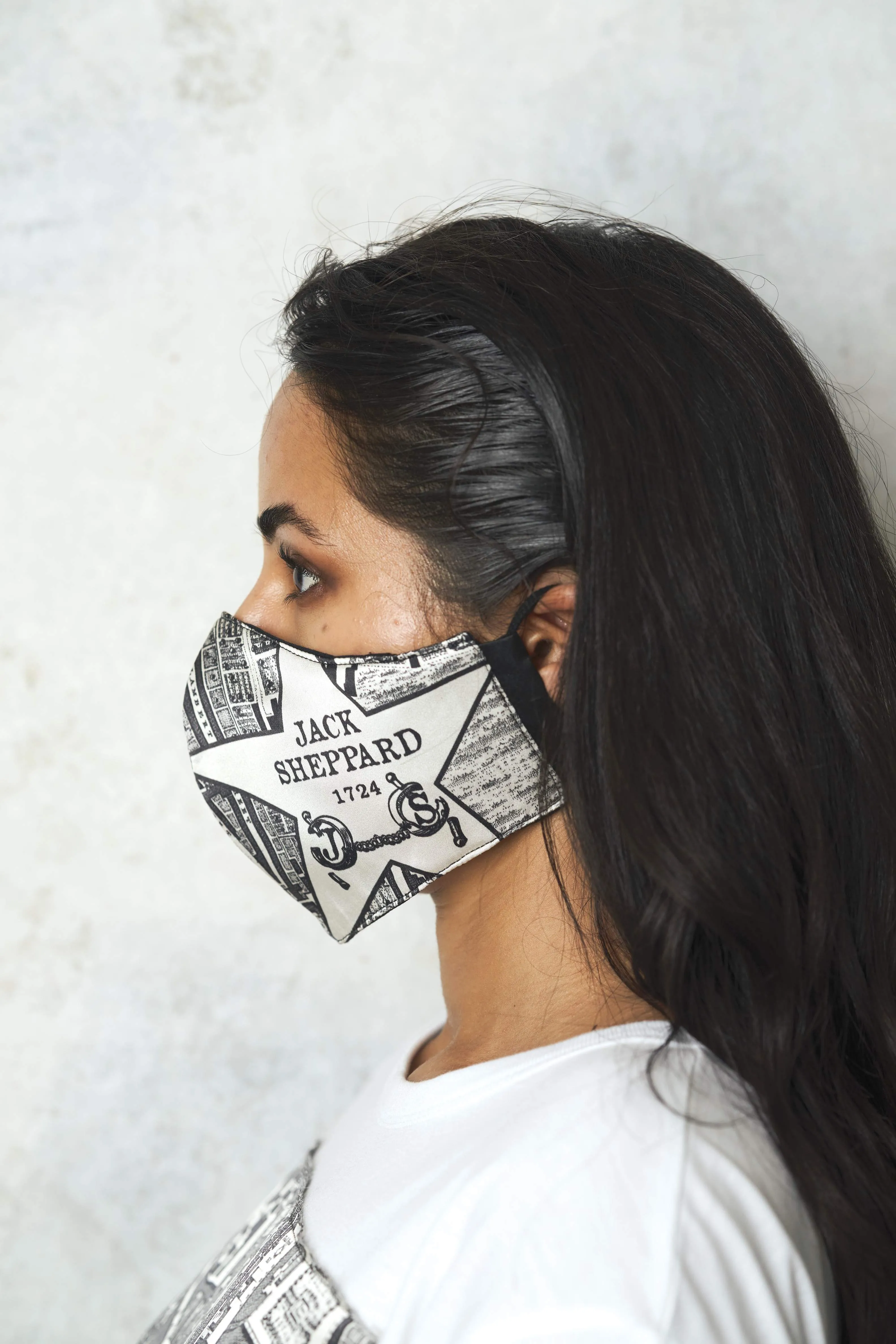BOUNDARY REUSABLE MASK - CHARCOAL (made to order)