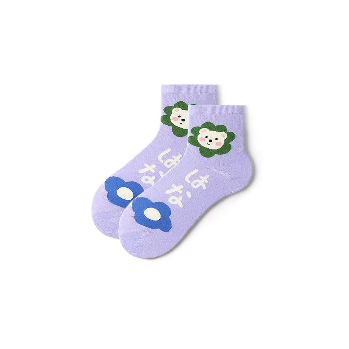 Cartoon Animals Summer Women 5pcs Low Cut Socks Set