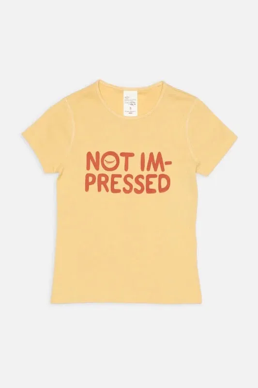 EVE T-Shirt Not Impressed mustard