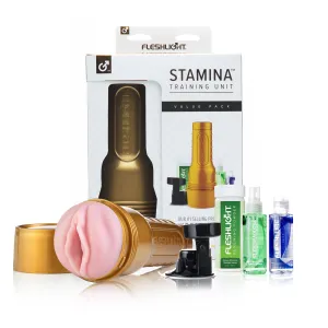 Sure, heres an optimized title for the product:

Fleshlight Stamina Training Unit Value Pack - Enhanced Male Performance Booster & Endurance Trainer