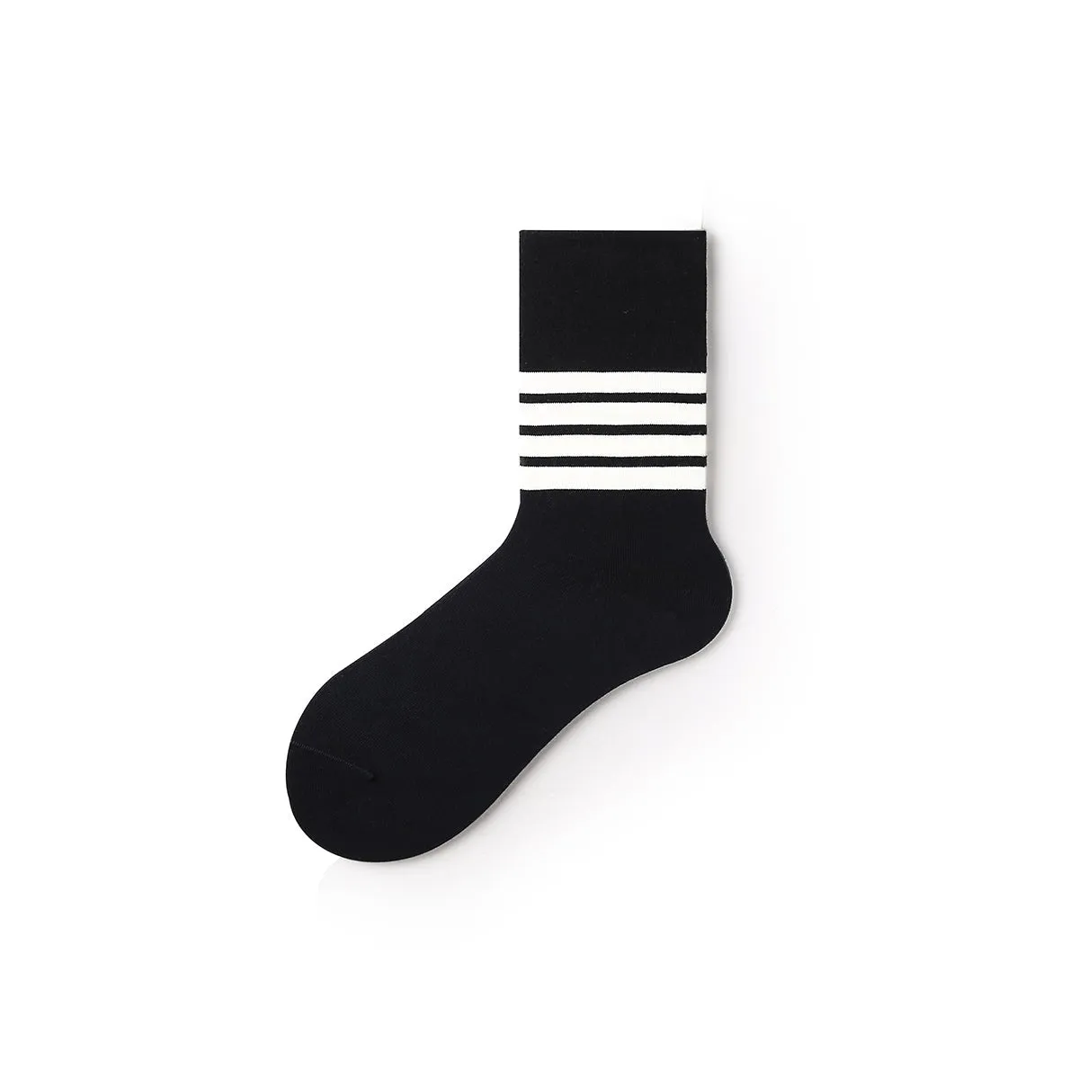 Four-stripe All-season Women 4pcs Active Crew Socks Set