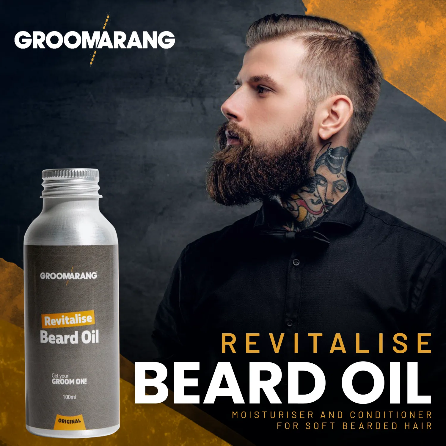 Groomarang Sweet Almond Beard Oil - 30ml & 100ml