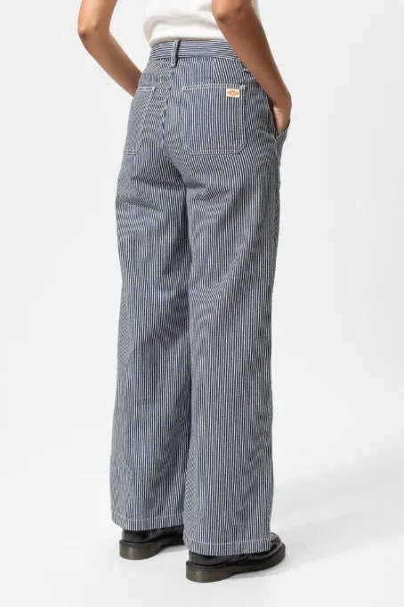 INEZ Striped Pants blue/offwhite | Nudie Jeans