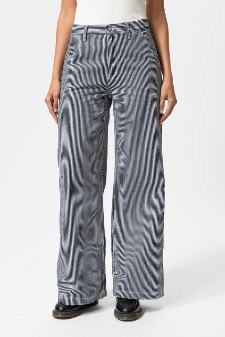 INEZ Striped Pants blue/offwhite | Nudie Jeans