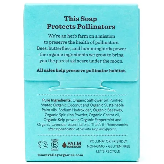 Moon Valley Herbal Bar Soap Mint Organic 4oz