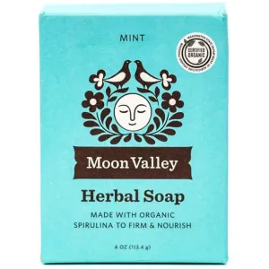 Moon Valley Herbal Bar Soap Mint Organic 4oz
