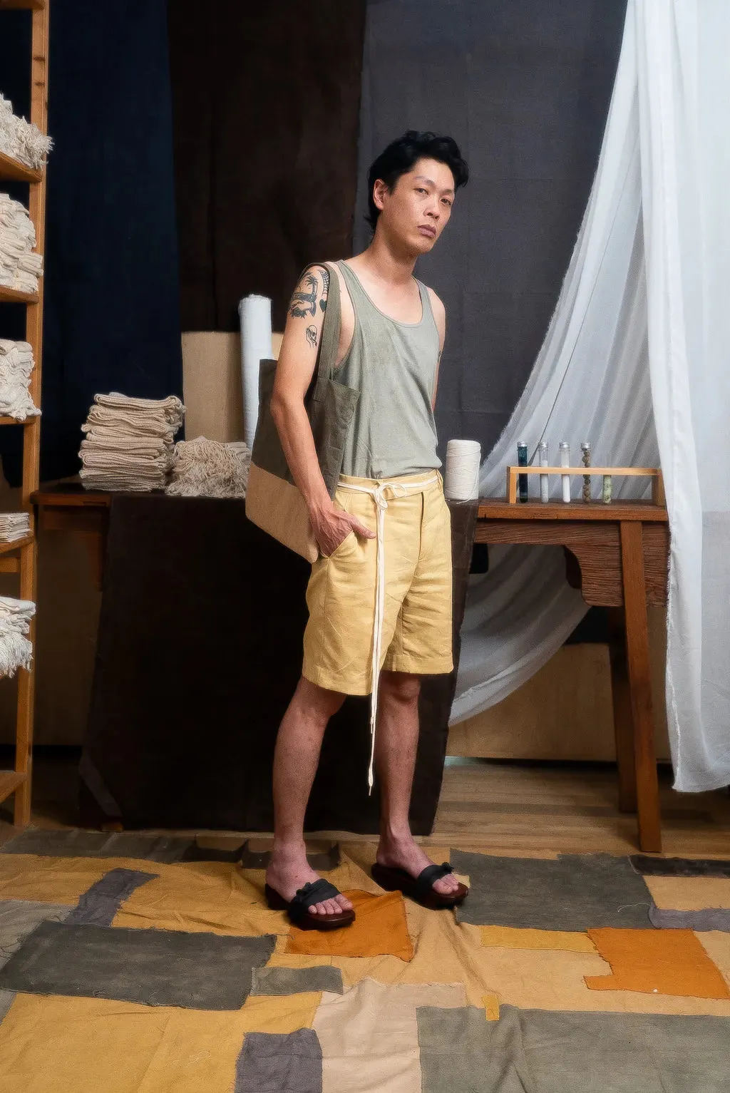 MUNI T-Shirt: Tank Top Bamboo Men (Concrete)