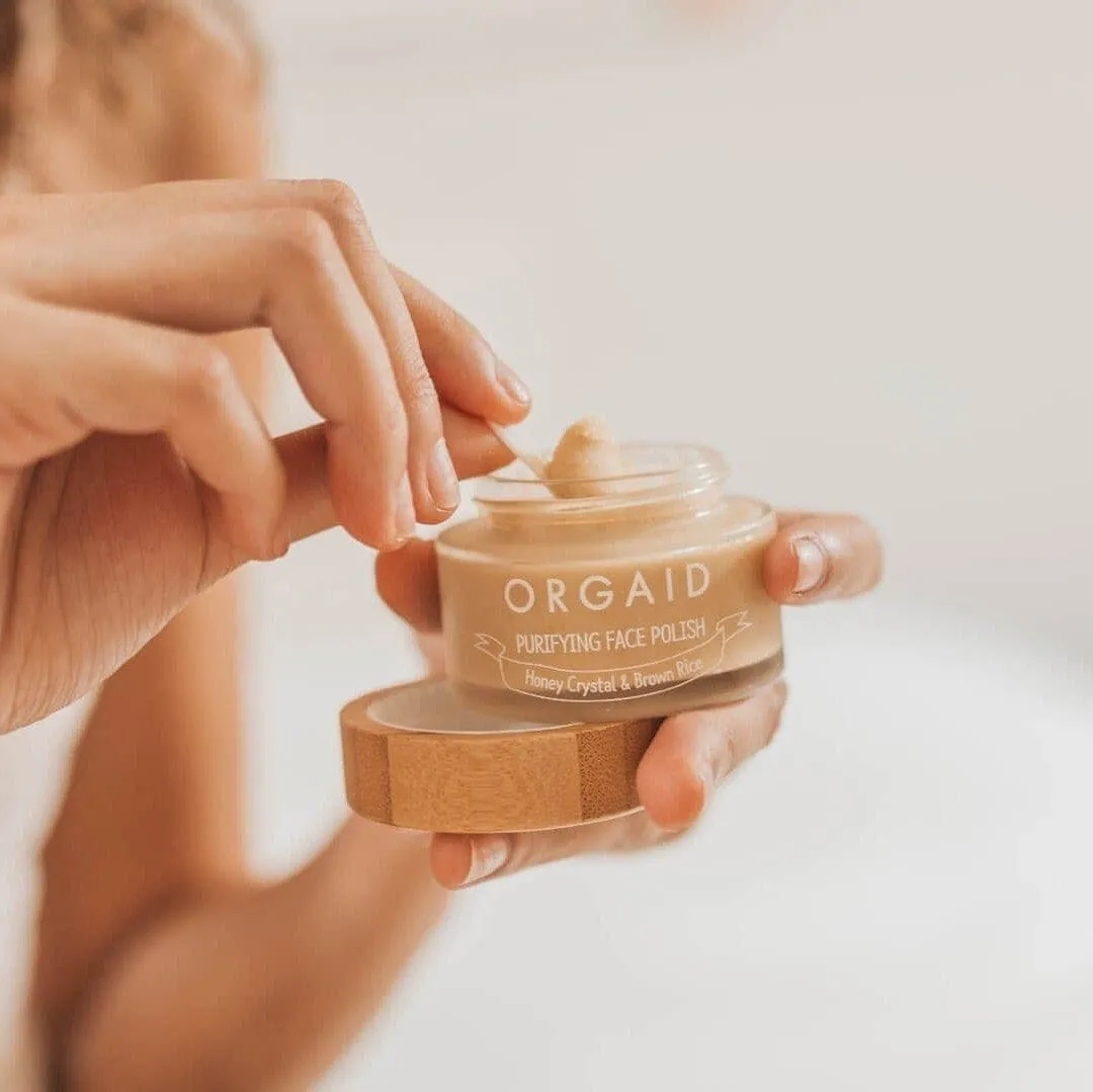 ORGAID Purifying Face Polish, Honey Crystal & Brown Rice