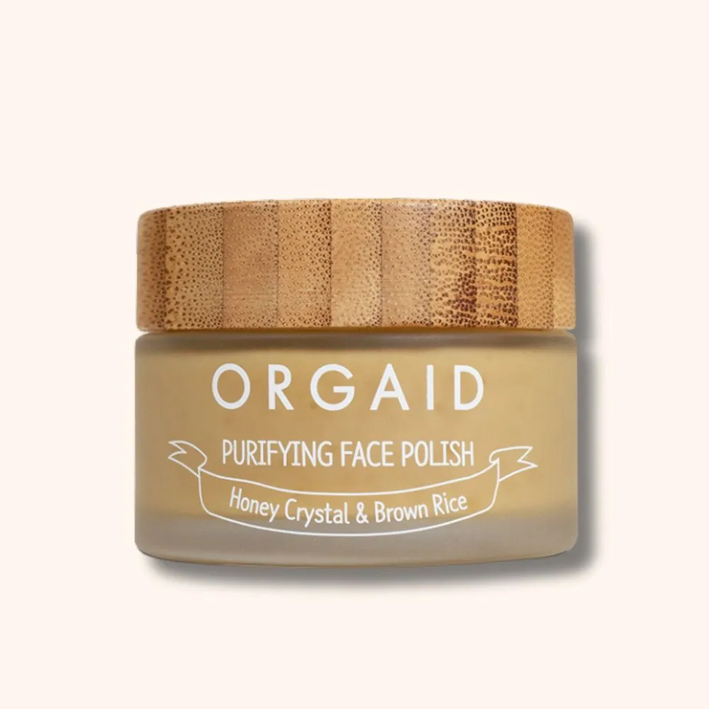 ORGAID Purifying Face Polish, Honey Crystal & Brown Rice