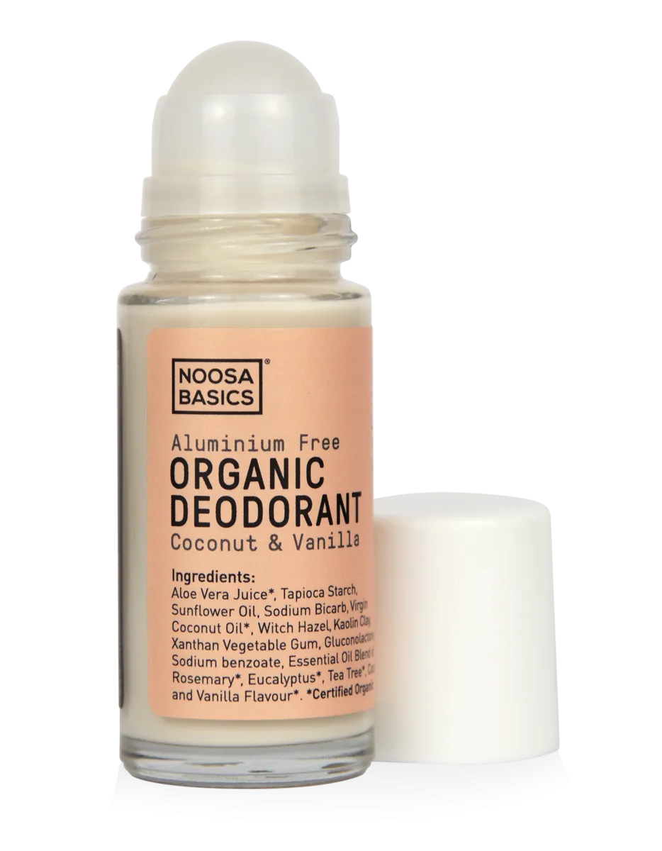 ORGANIC ROLL ON DEODORANT COCONUT   VANILLA