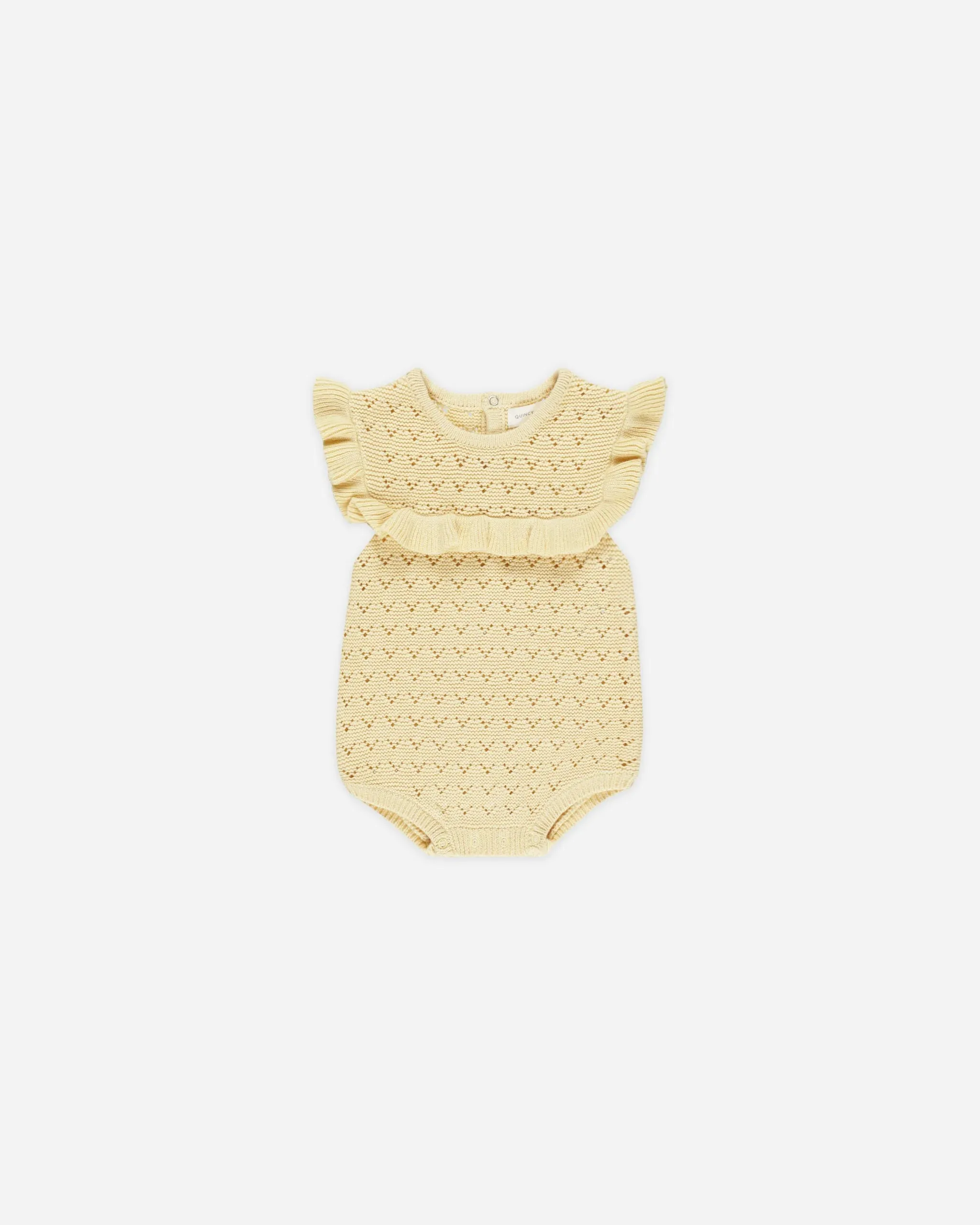 Pointelle Ruffle Romper