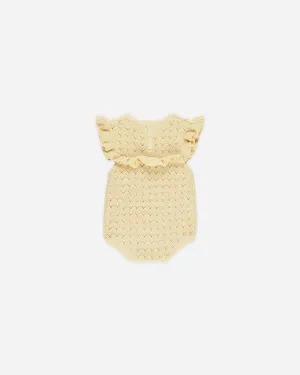 Pointelle Ruffle Romper