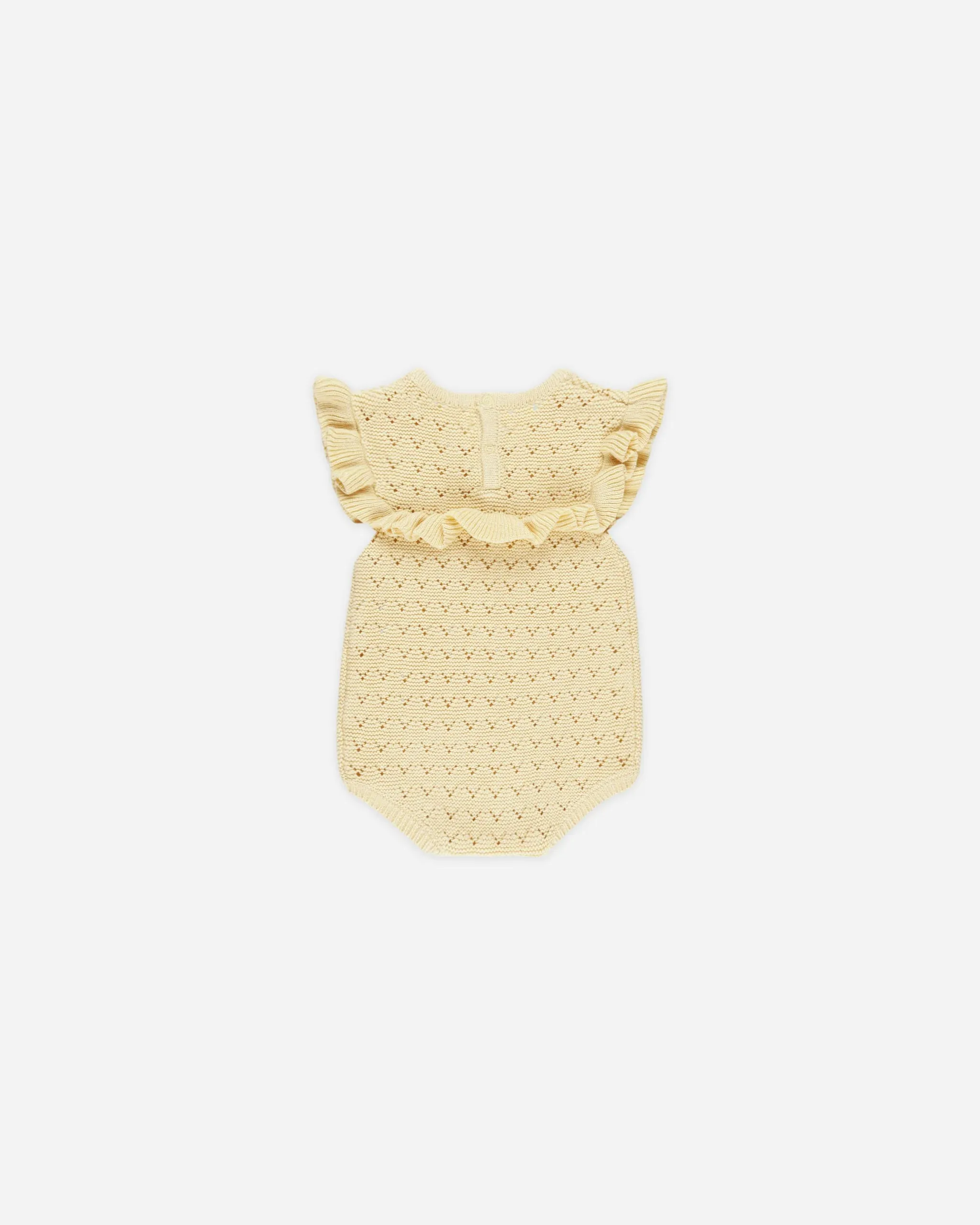 Pointelle Ruffle Romper
