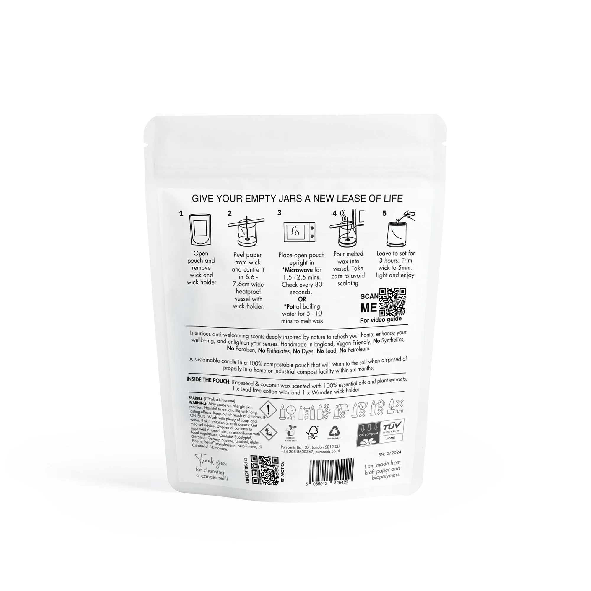 Purscents Sparkle Candle Refill Kit 210g