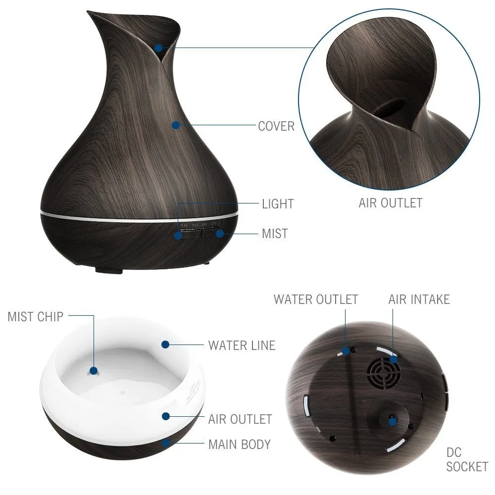 ReNe-Maurice Electric Ultrasonic Aroma Diffuser (Free Essential Oil)