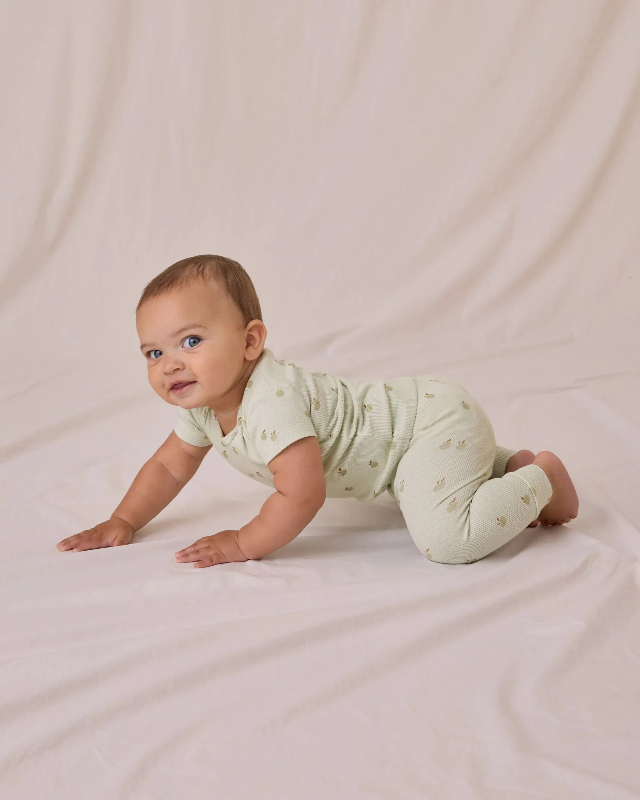 Ribbed Short Sleeve Tee   Legging Set