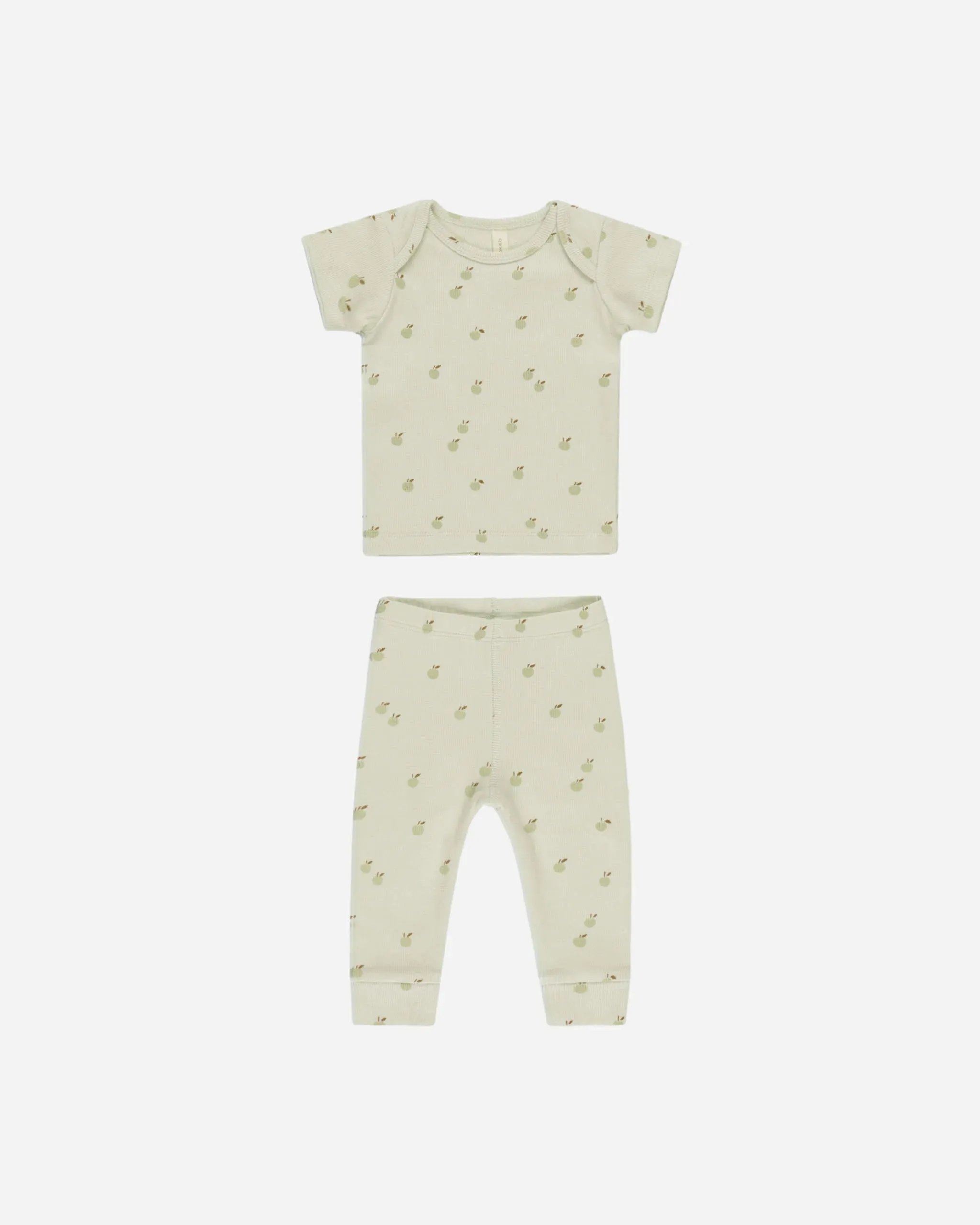 Ribbed Short Sleeve Tee   Legging Set