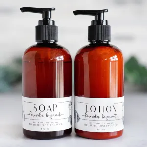 SET Liquid Hand Soap and Lotion - Lavender Bergamot