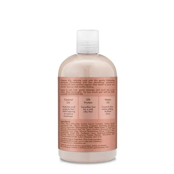 Shea Moisture Curl & Shine Shampoo Coconut Hibiscus 13 oz Liquid