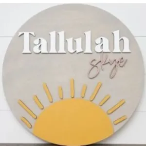 Sugar   Maple Round Personalized Name Sign | Sunshine