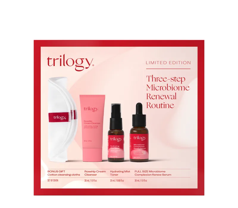 Trilogy Three-step Microbiome Renewal Routine Gift Set