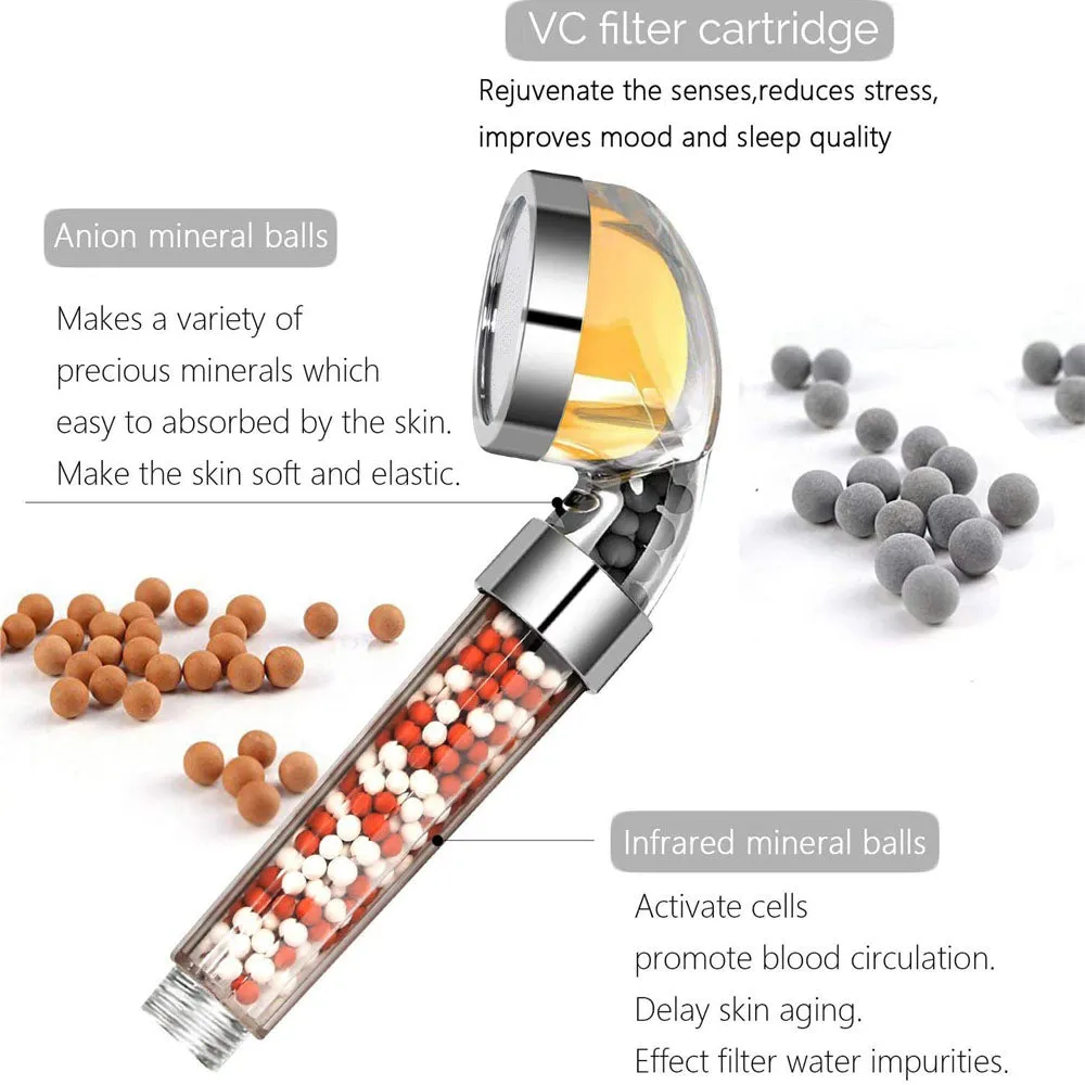 Vitamin C Filter Shower Head with Replacement Balms