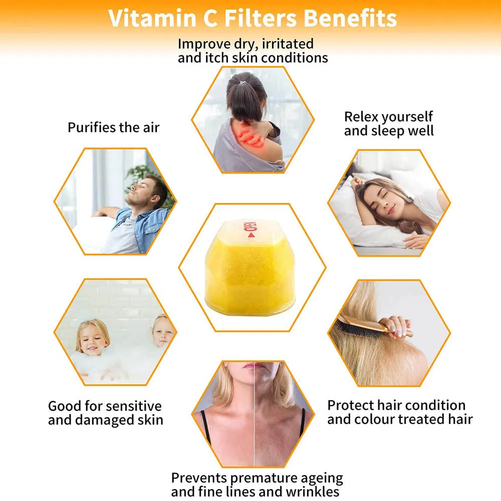 Vitamin C Filter Shower Head with Replacement Balms