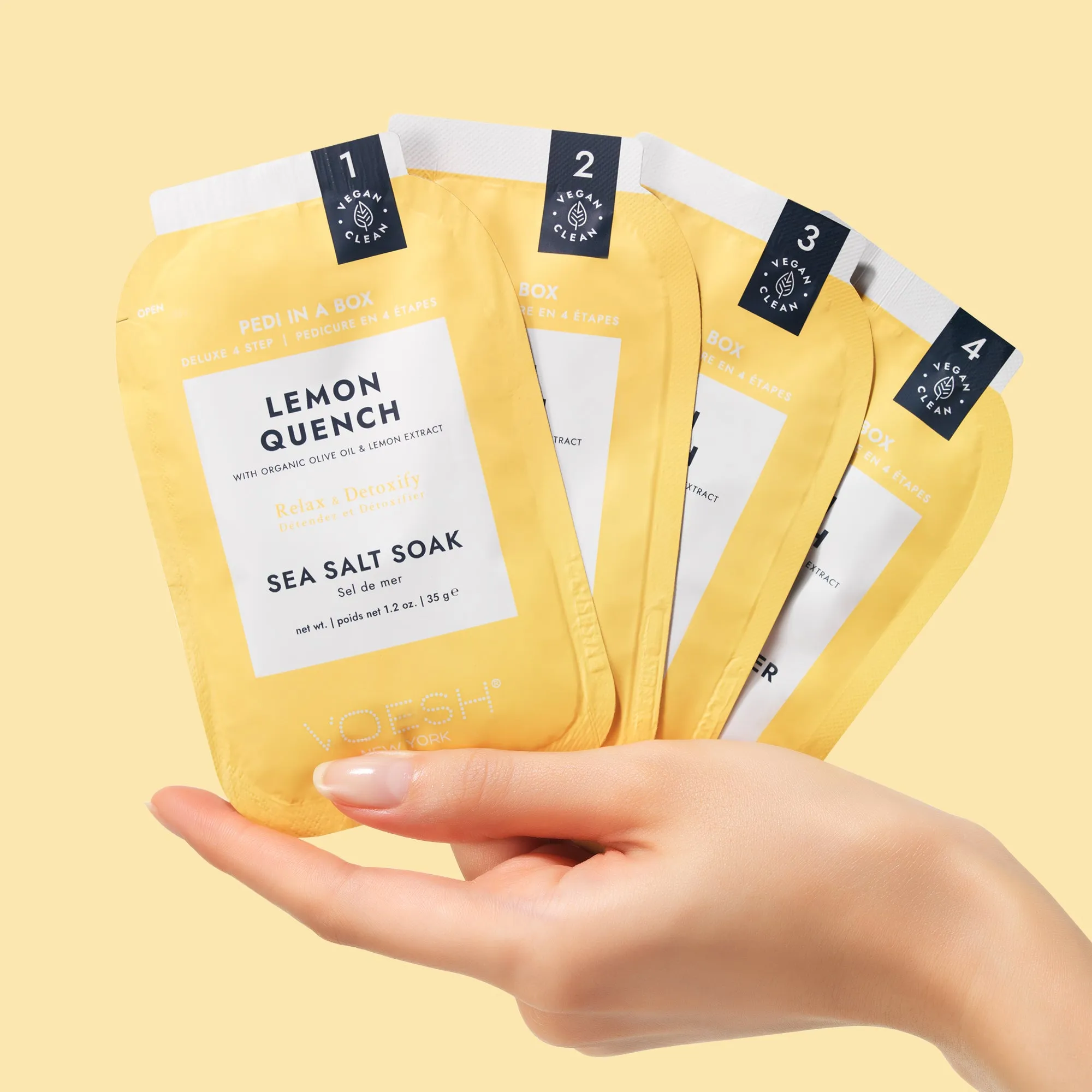 Voesh Deluxe 4 Step Pedi-in-a-Box Lemon Quench