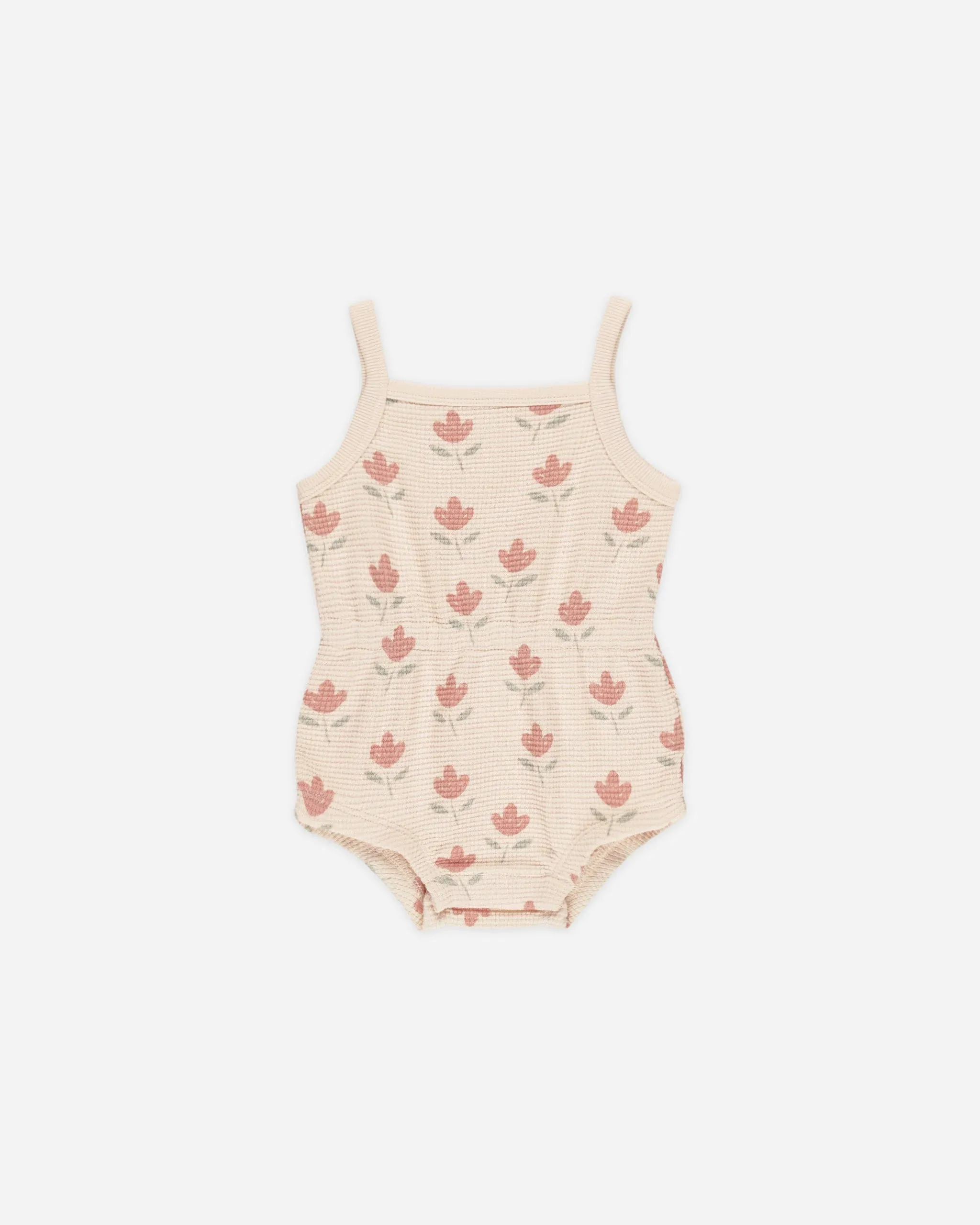 Waffle Cinch Romper