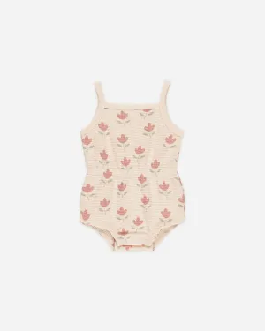 Waffle Cinch Romper