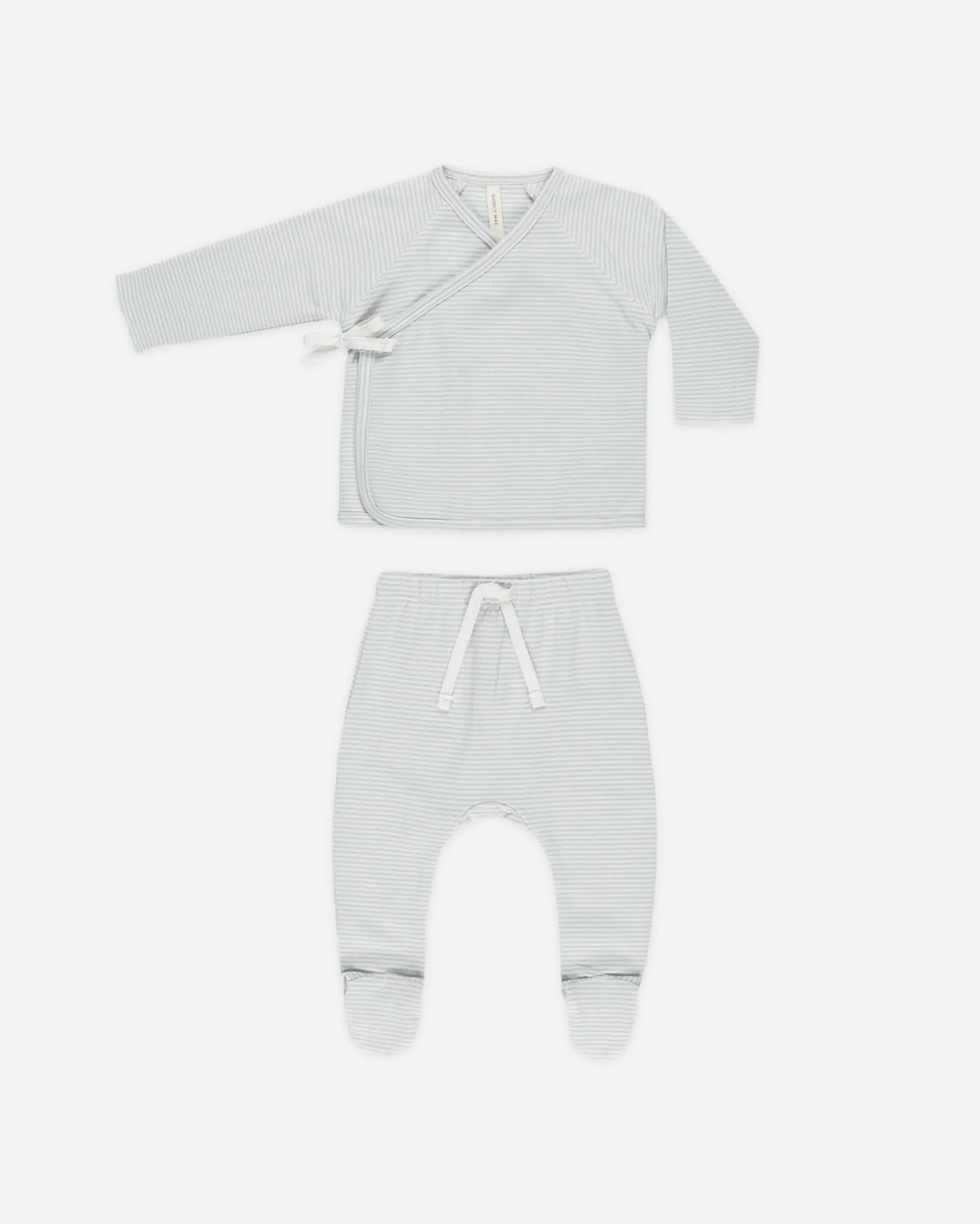 Wrap Top   Footed Pant Set